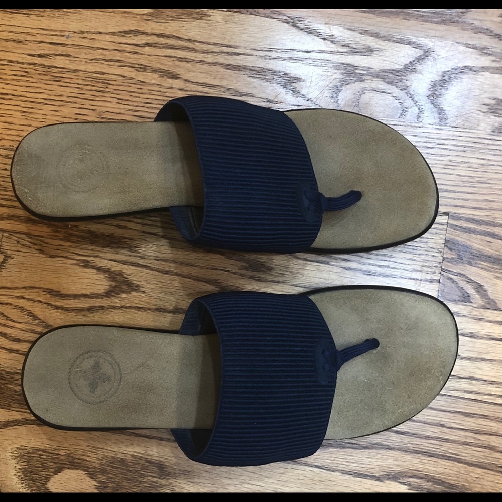 Navy Thong Sandal